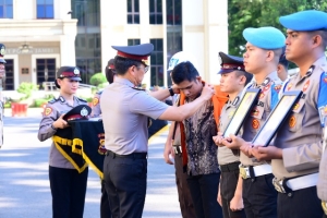 Polda Jambi Gelar Upacara PTDH, Empat Personel Diberhentikan Tidak Dengan Hormat