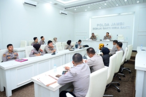 Polda Jambi Terima Kunjungan Tim Puslitbang Polri, Teliti Optimalisasi Almatsus Dalmas dan Ketahanan Pangan