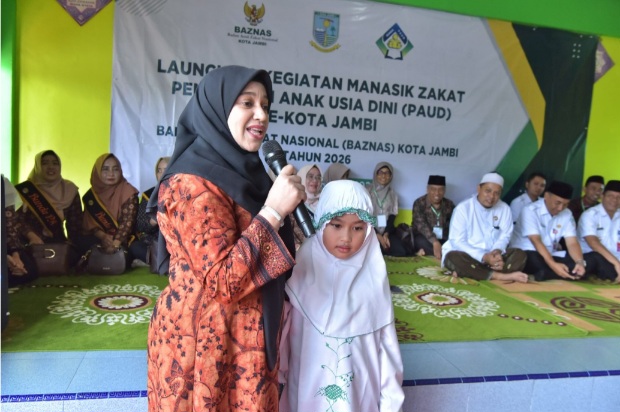 Bunda PAUD Nadiyah Launching Implementasi Manasik Zakat Bagi PAUD se-Kota Jambi