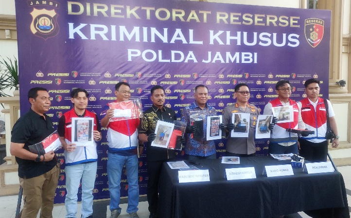 Polda Jambi Ungkap Tindak Pidana Migas, Pelangsiran Solar Subsidi di SPBU Lubuk Landai