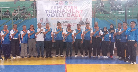 Open Turnamen Voli Ball Kapolres Cup, Sambut Hari Bhayangkara ke-79, Resmi Dibuka Kapolres Sarolangun 