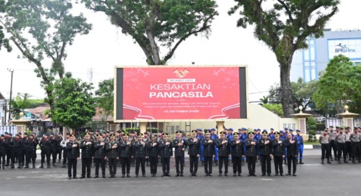 Polda Jambi Peringati Hari Kesaktian Pancasila,  Komit Jaga Ideologi Pancasila