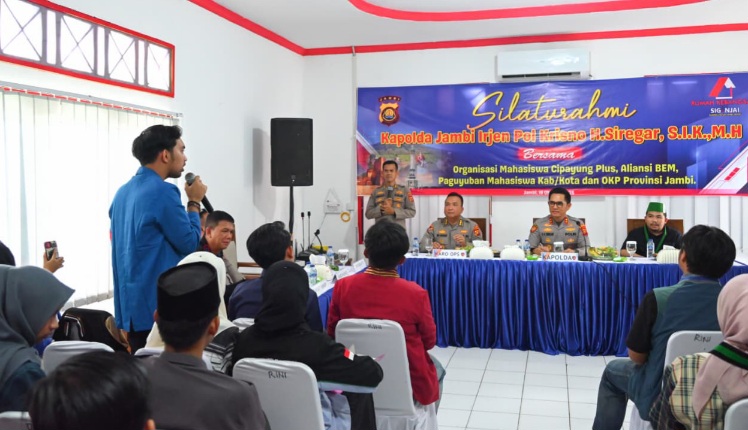 Kapolda Jambi Dialog Bersama Organisasi Mahasiswa