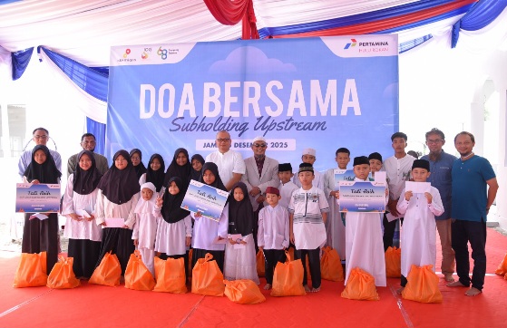 Pertamina Hulu Rokan Gelar Doa Bersama dan Santunan Anak Yatim, Bermunajat Demi Pemulihan Area Terdampak Banjir Sumatera