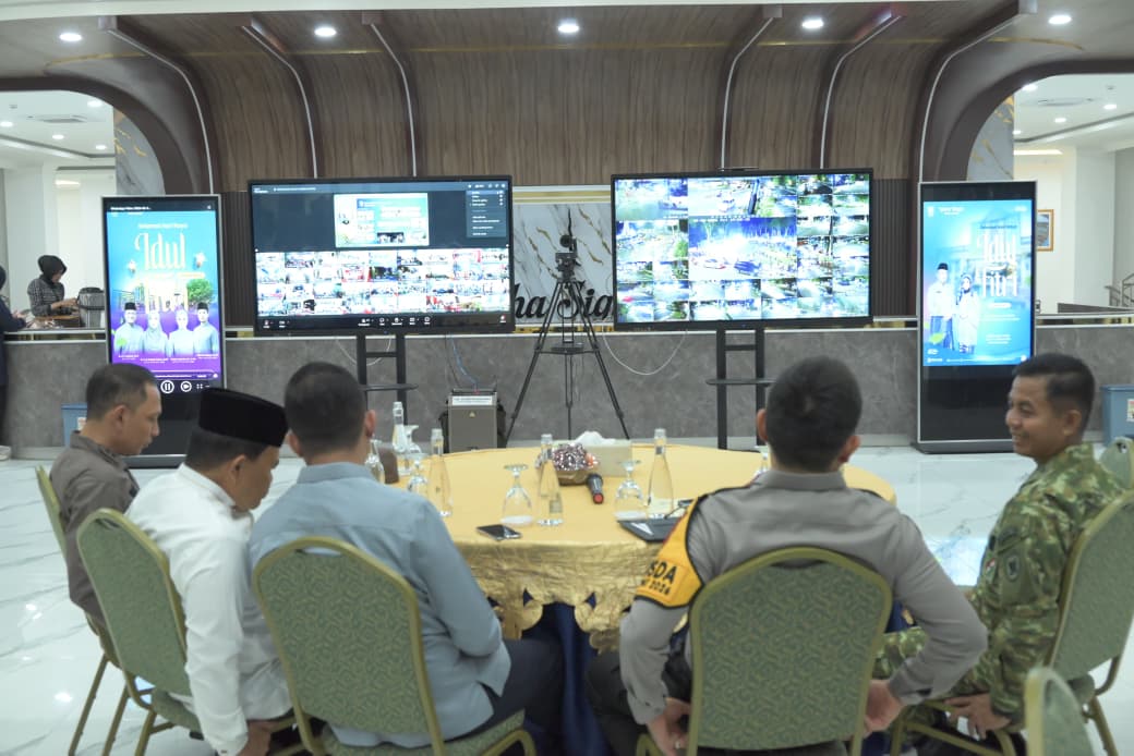 Polda Jambi Ikuti Vicon Pemantauan Malam Takbiran Idul Fitri 1447 H, Pastikan Situasi Aman dan Kondusif