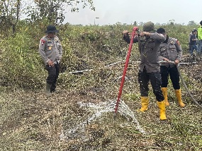 Gunakan Cairan X-FIRE, Polda Jambi Percepat Penanganan Karhutla di Taman Nasional Berbak