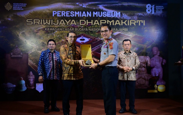 Kapolda Jambi Hadiri Peresmian Museum Sriwijaya Dharmakirti, Dorong Pelestarian Warisan Budaya Muaro Jambi