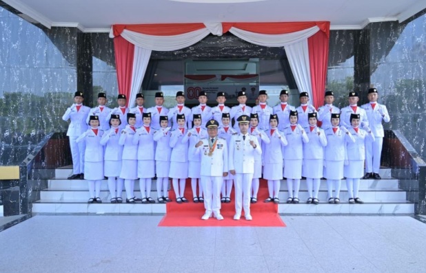 Pengibaran Bendera Merah Putih Berlangsung Khidmat,  “Paskibraka Tuntaskan Tugas dengan Sempurna”