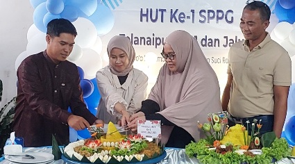 Sukses Jalani Program MBG, Yayasan Nuansa Mitra Sejati  HUT ke-1 SPPG Telanaipura 001 dan Jaluko Berbagi Sesama