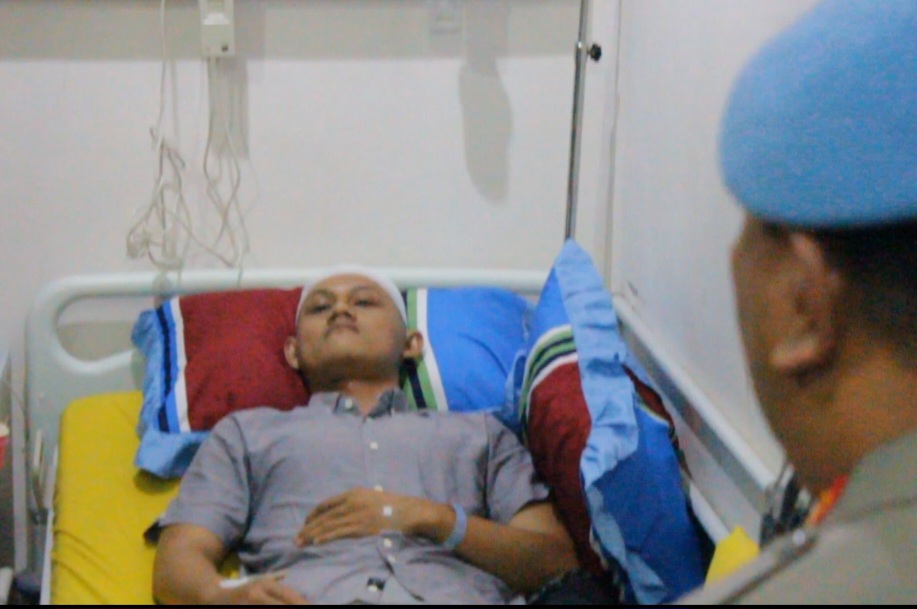 Kepala Terluka Brigadir Andri Sitompul Tetap Tangkap Pemuda Gangster